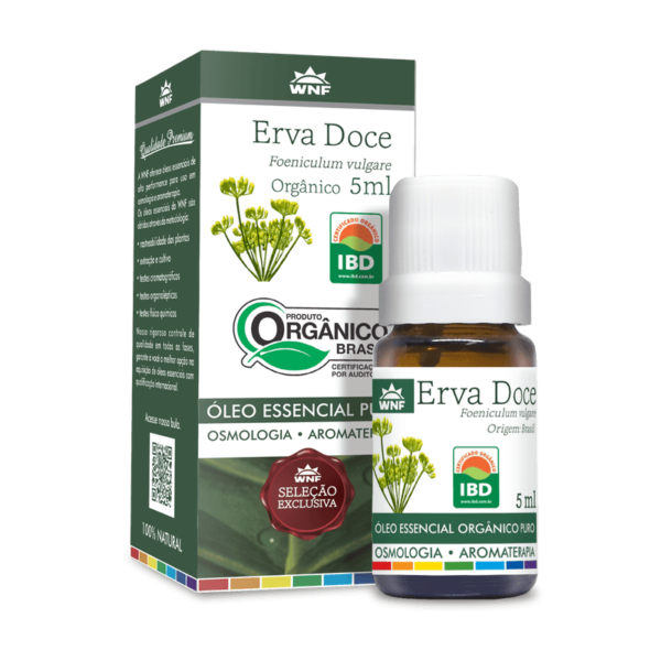 Óleo Essencial Erva Doce Orgânica WNF - 5ml