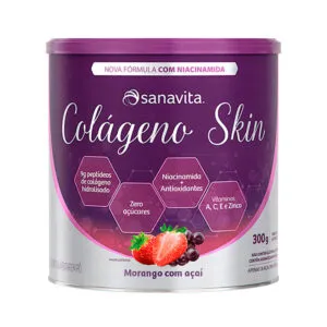 Colágeno Skin 300g - Sabor Morango com Açaí